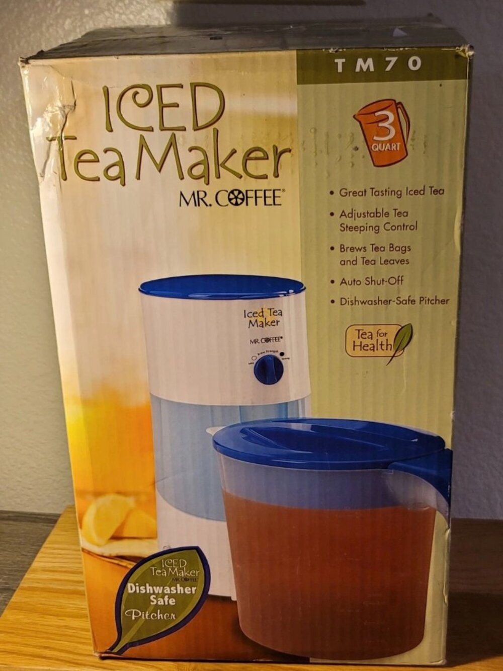 Mr Coffee Iced Tea Maker TM70 3 Quart Ice Tea Machine NEVER USED/ORIG. PLASTIC